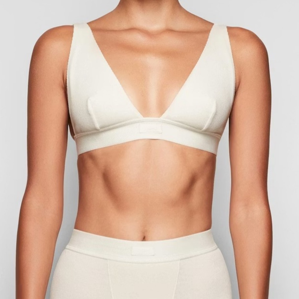 SKIMS Cream Triangle Bralette